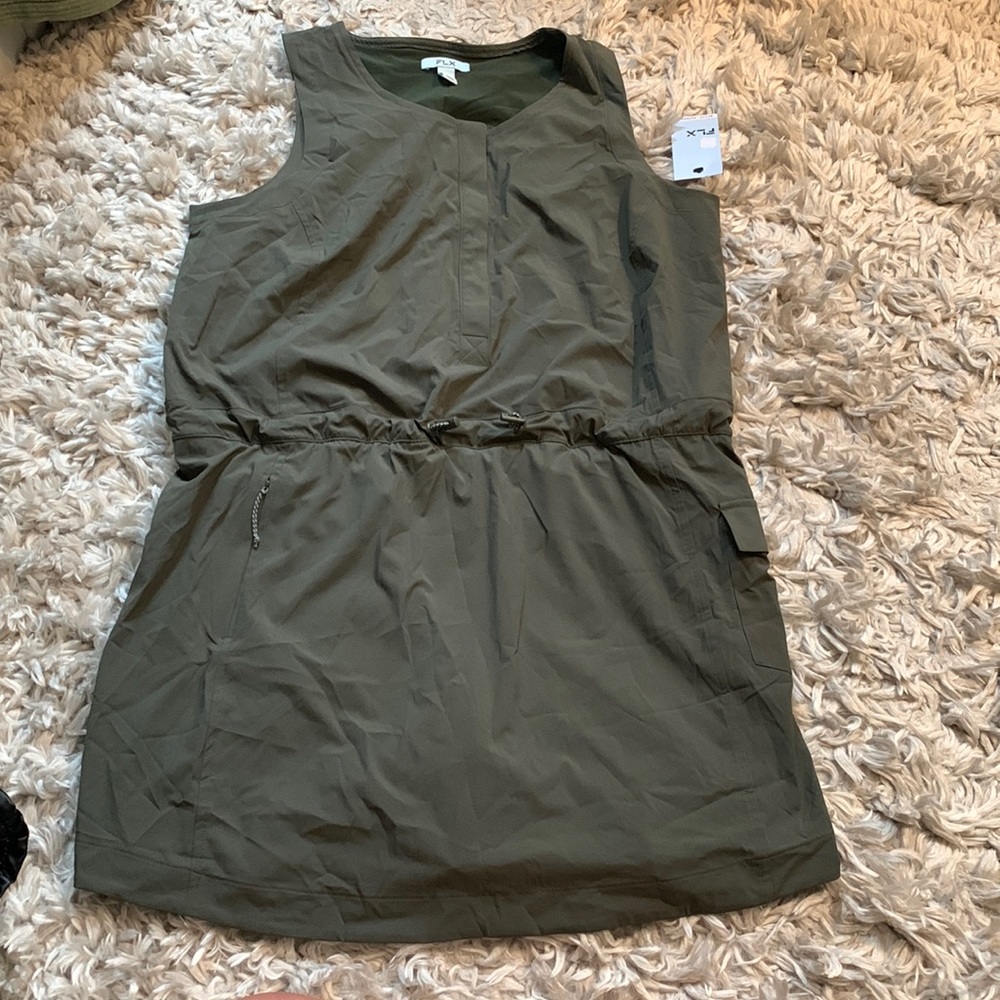 Activewear dress with built in shorts